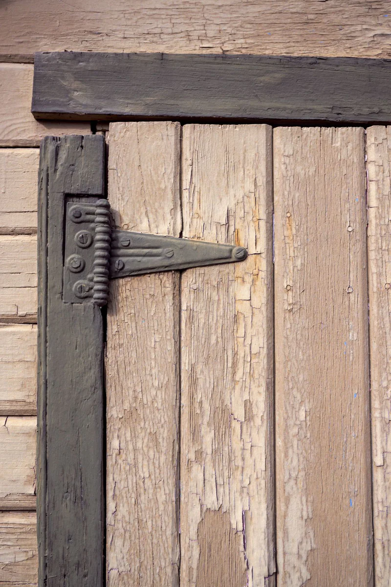Strap hinge for gates, pair