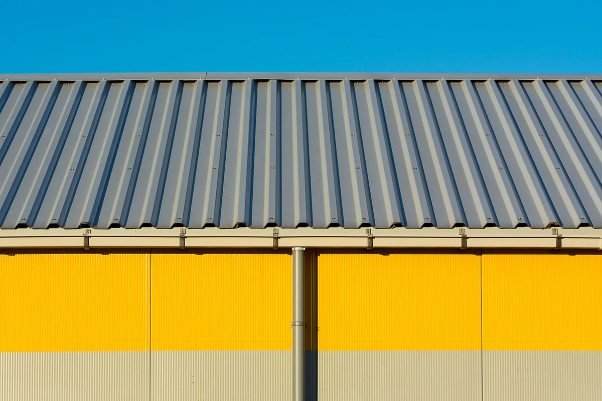 Metal sheet roofing