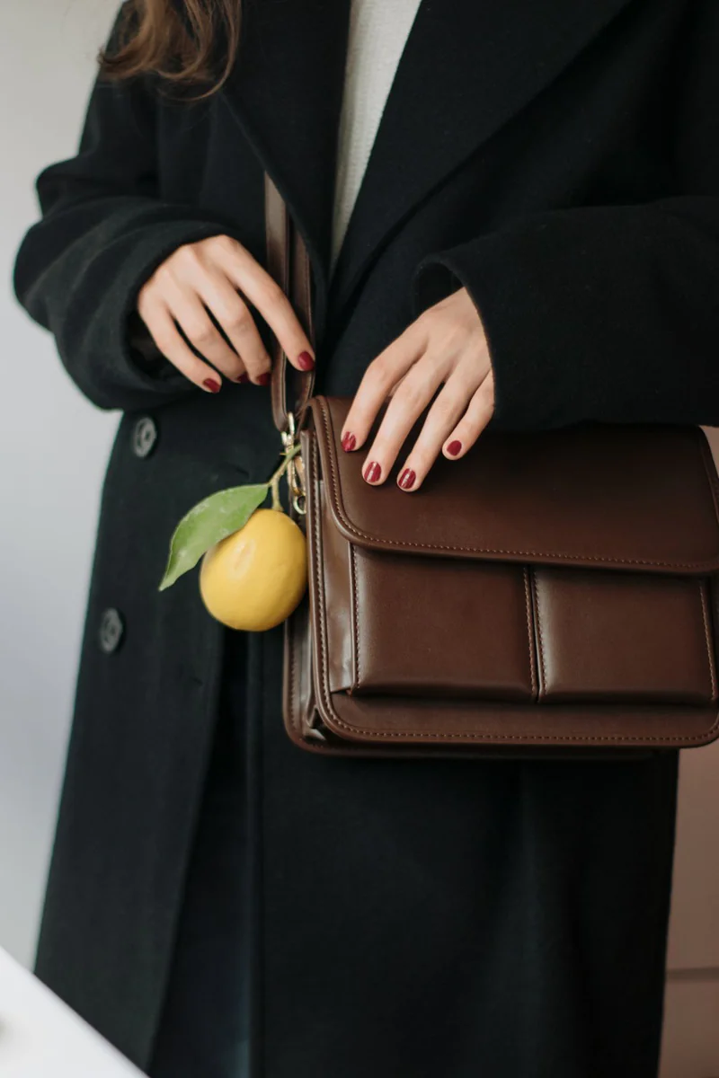 Brown messenger bag