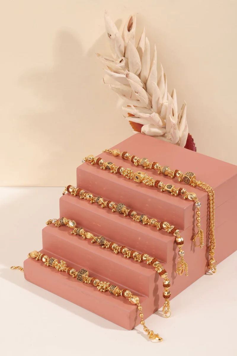 Gold-plated bracelets
