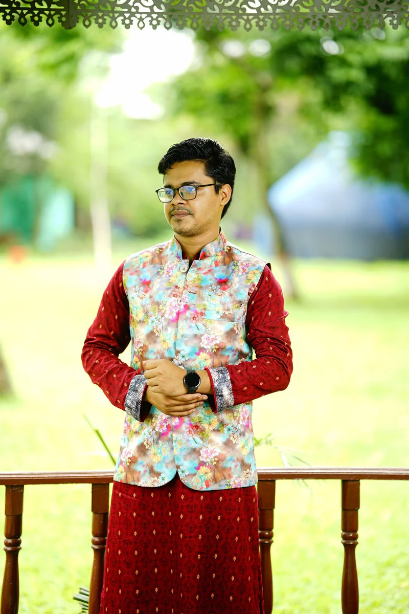 Floral Nehru jacket