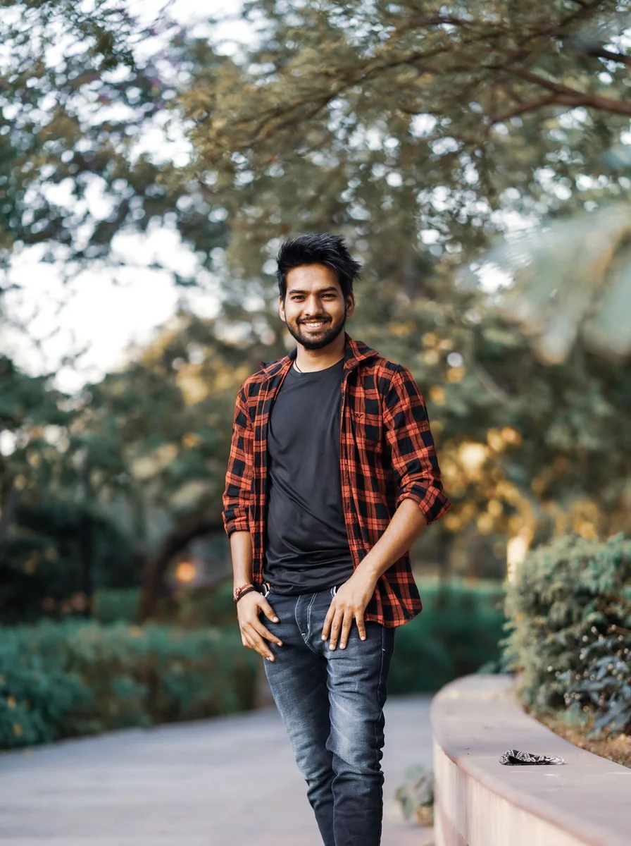 Checked casual shirt