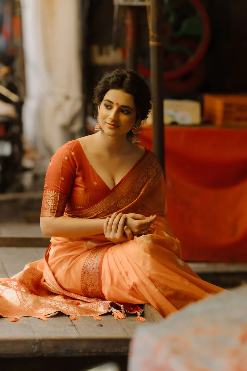 Chanderi silk saree