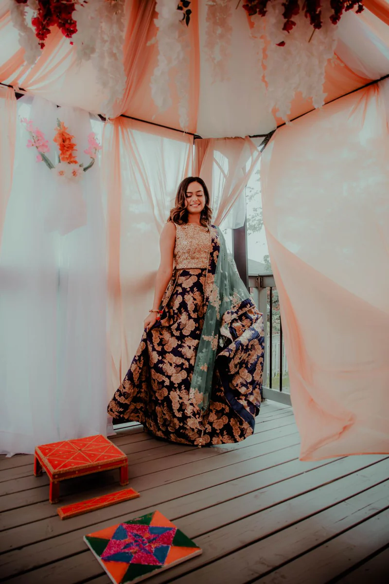 Printed lehenga
