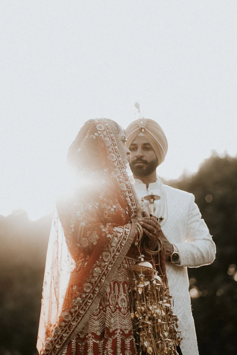 Golden-hour couple