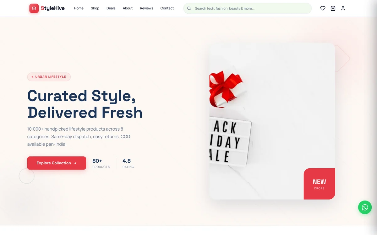 StyleHive — Clothing Store & Boutique website design