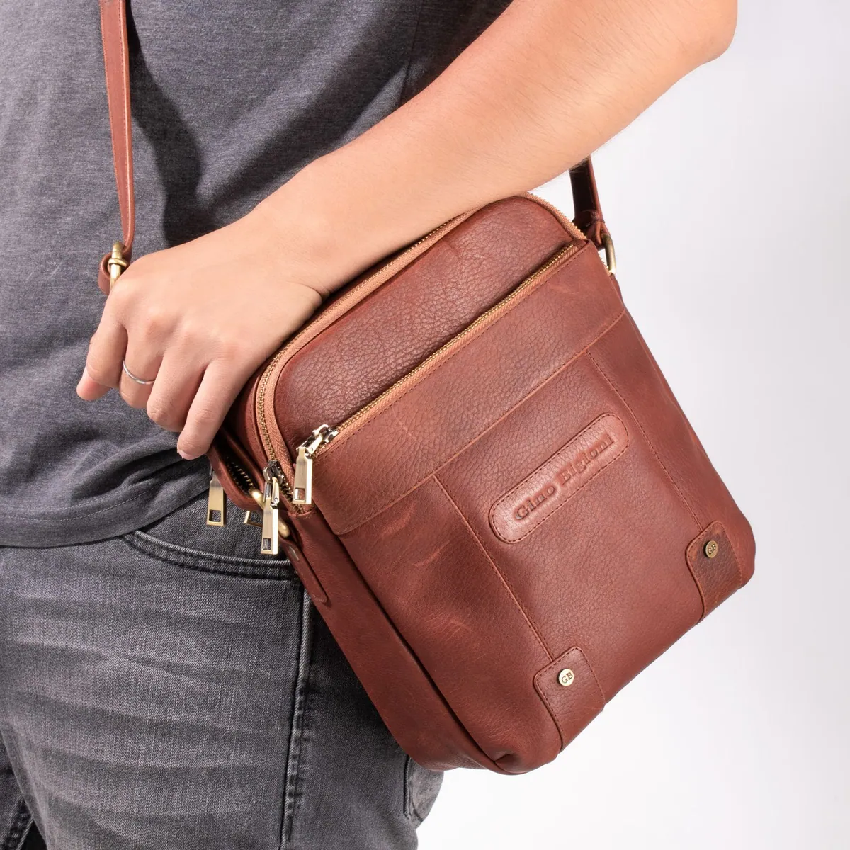 Leather sling bag 2