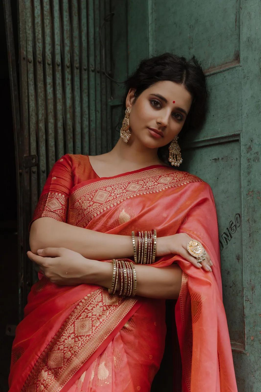 Silk blend saree