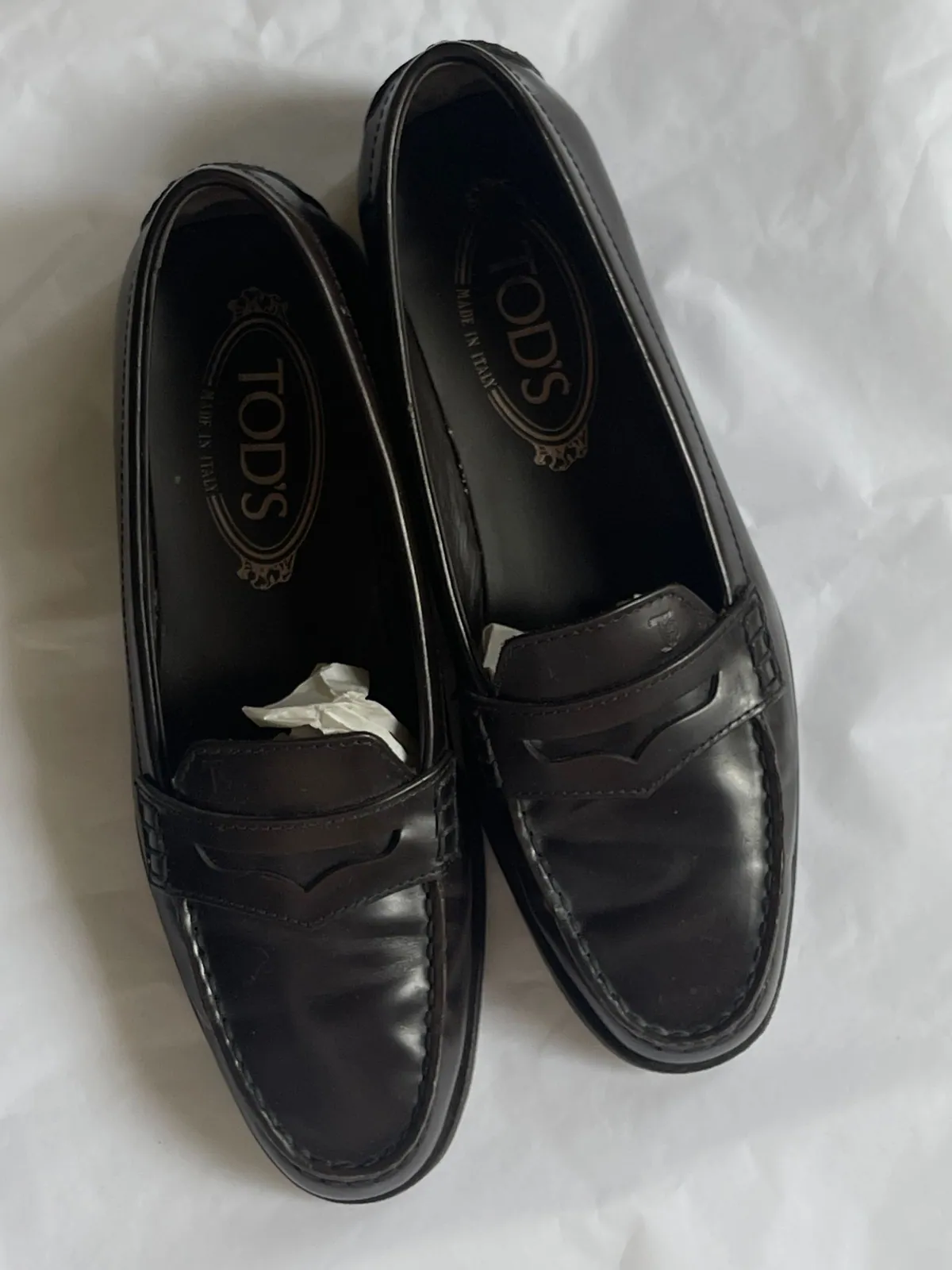 Leather loafers