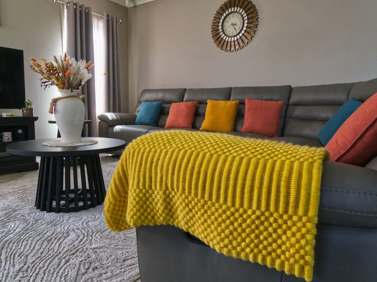 Cotton throw blanket 2