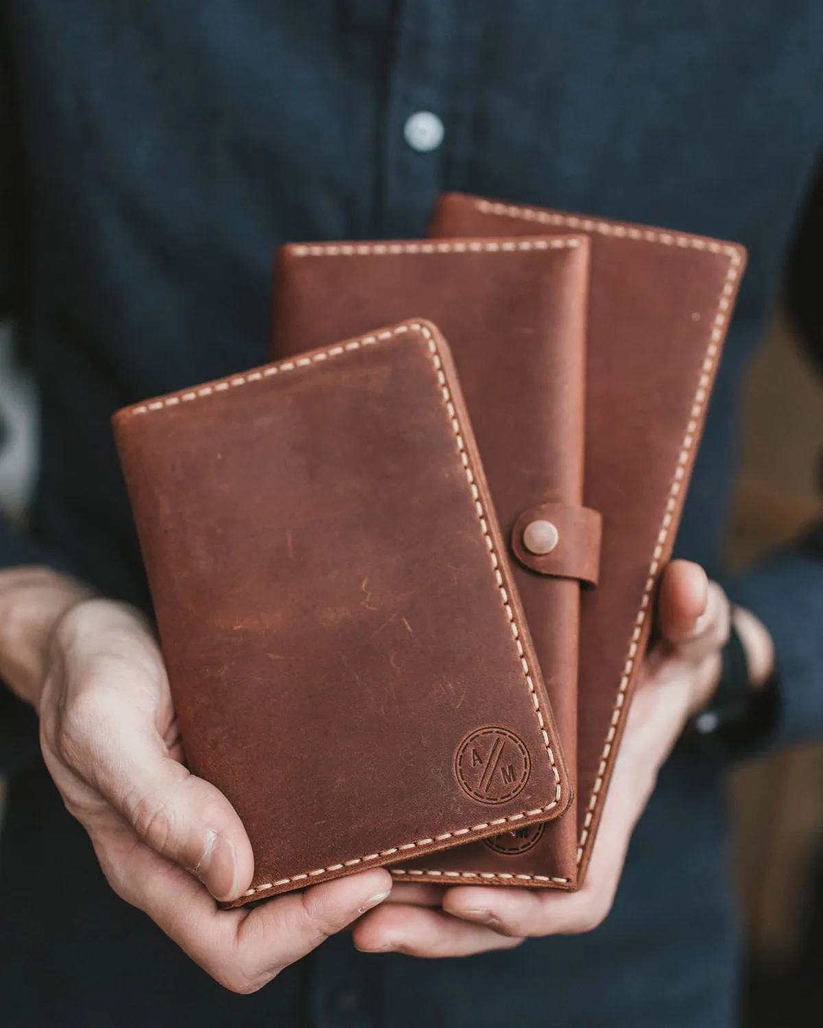 Leather bifold wallet