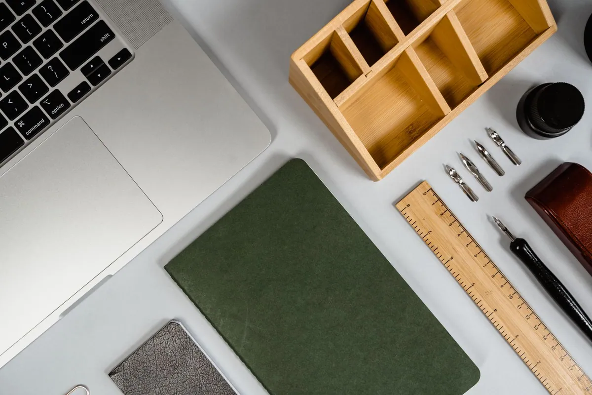 Wooden desk organiser 2