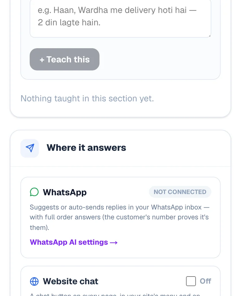 Where the assistant is allowed to answer. — phone view