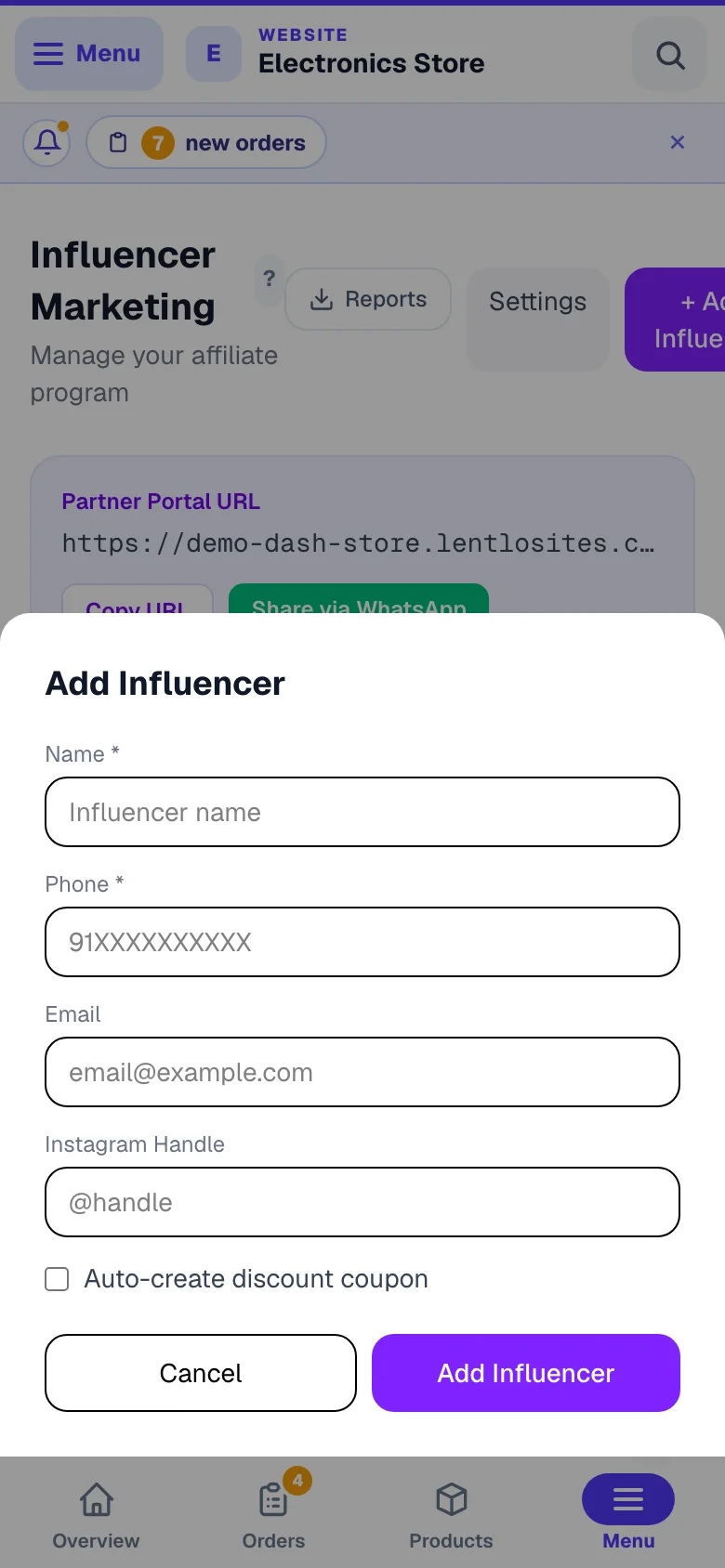 Adding someone who will promote you. — phone view