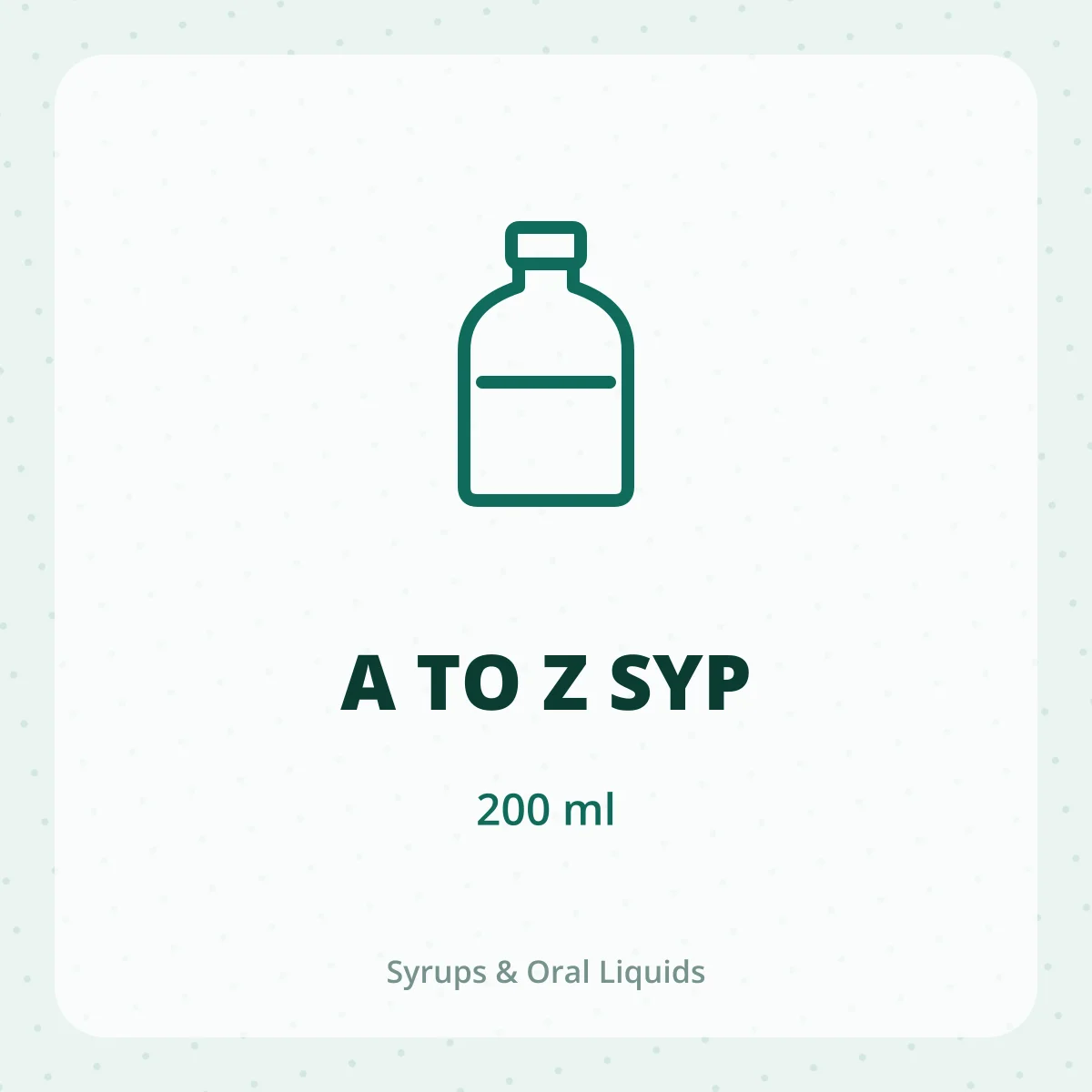 A TO Z SYP 1X200ML