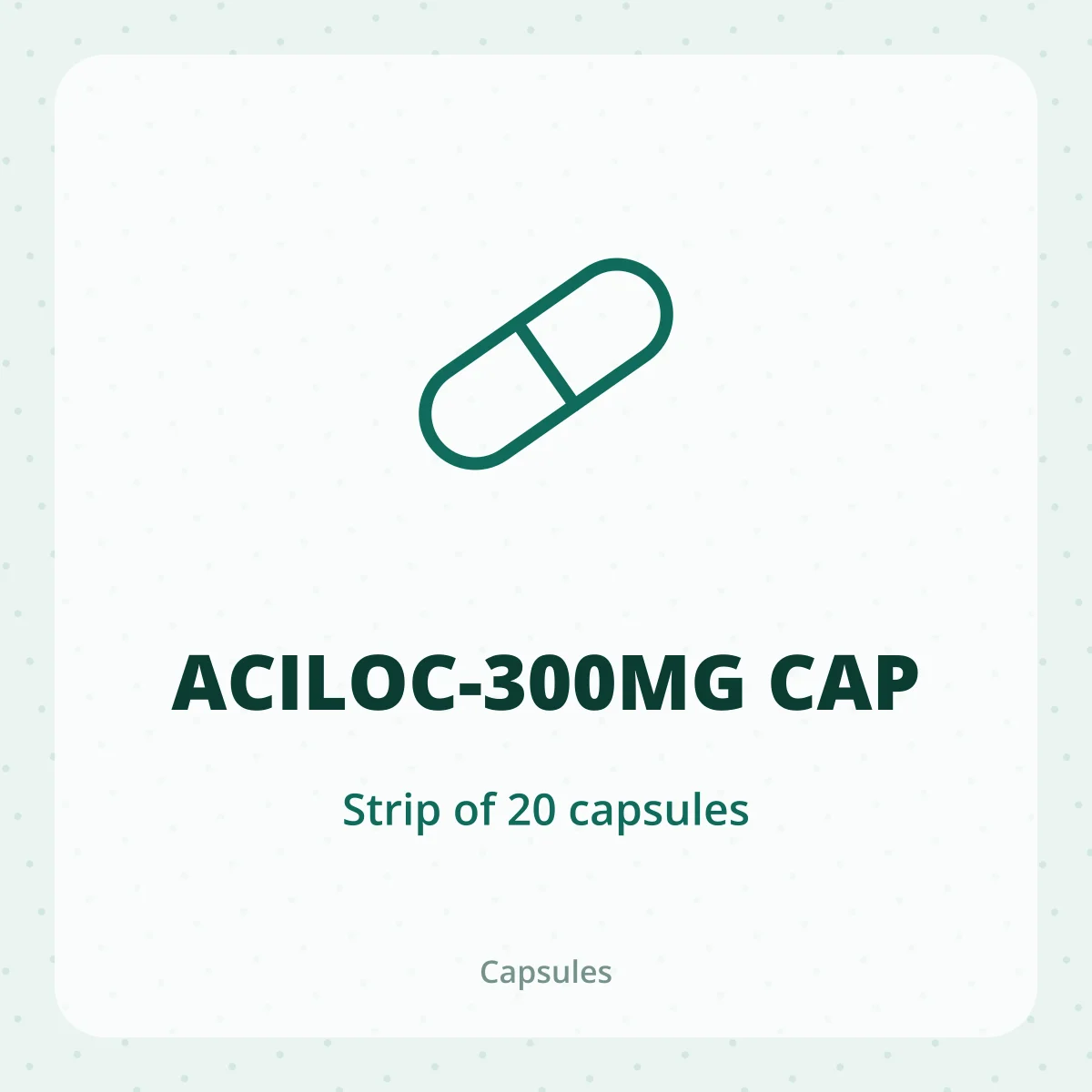 ACILOC-300MG CAP 1X20