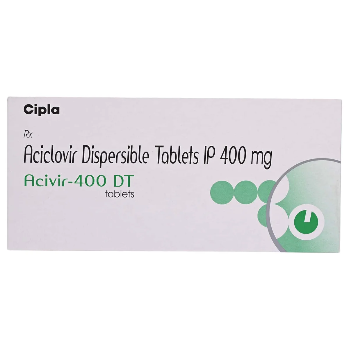ACIVIR-400MG DT TAB 1X10