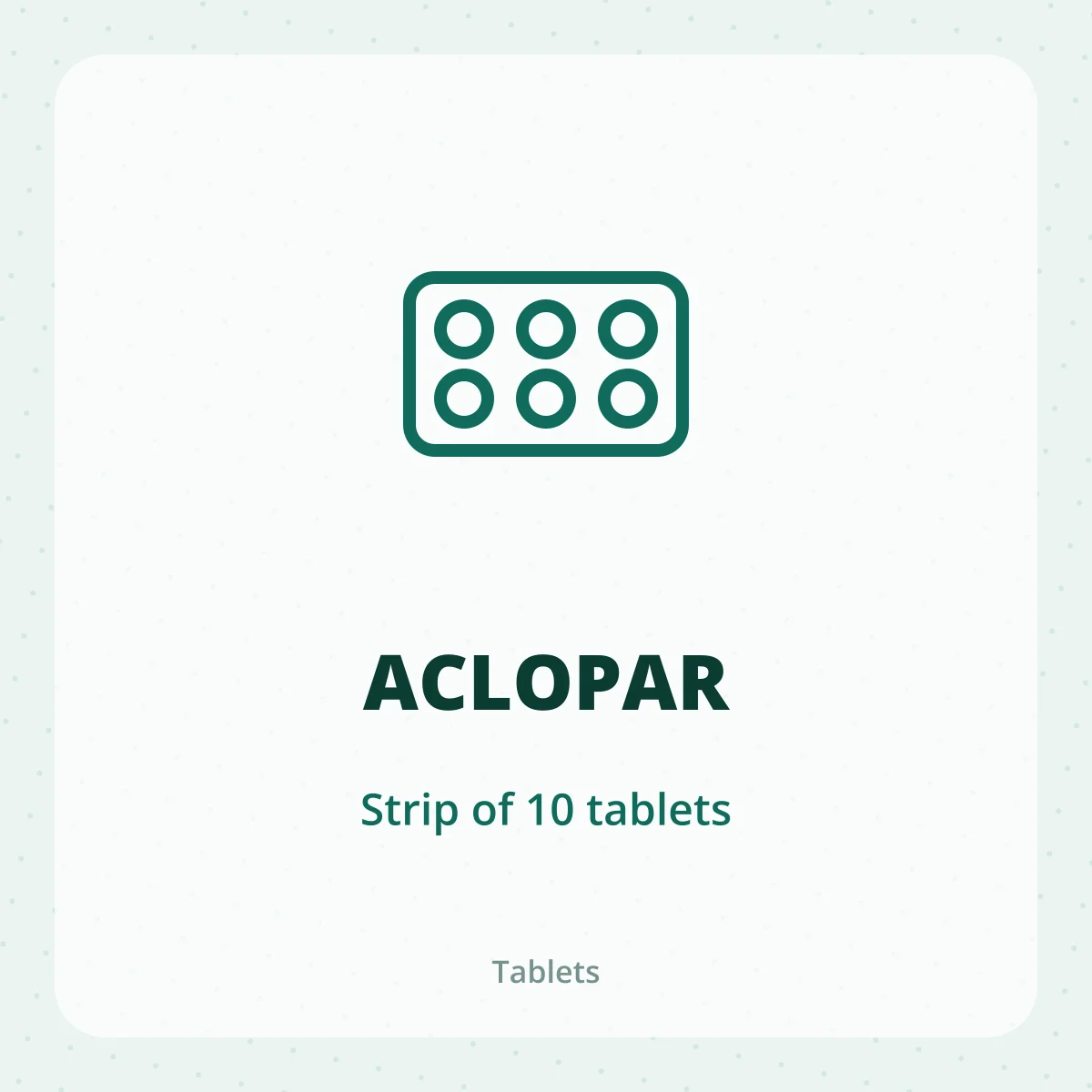 ACLOPAR 1X10