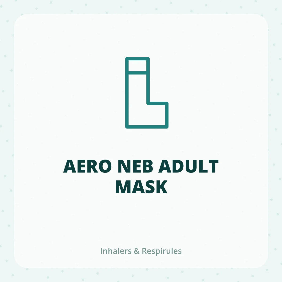 AERO NEB ADULT MASK 1X1