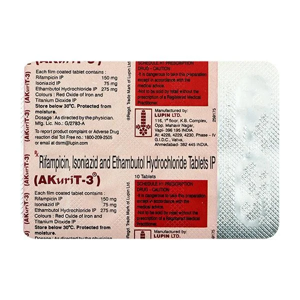 AKURIT 3MG TAB 1X10