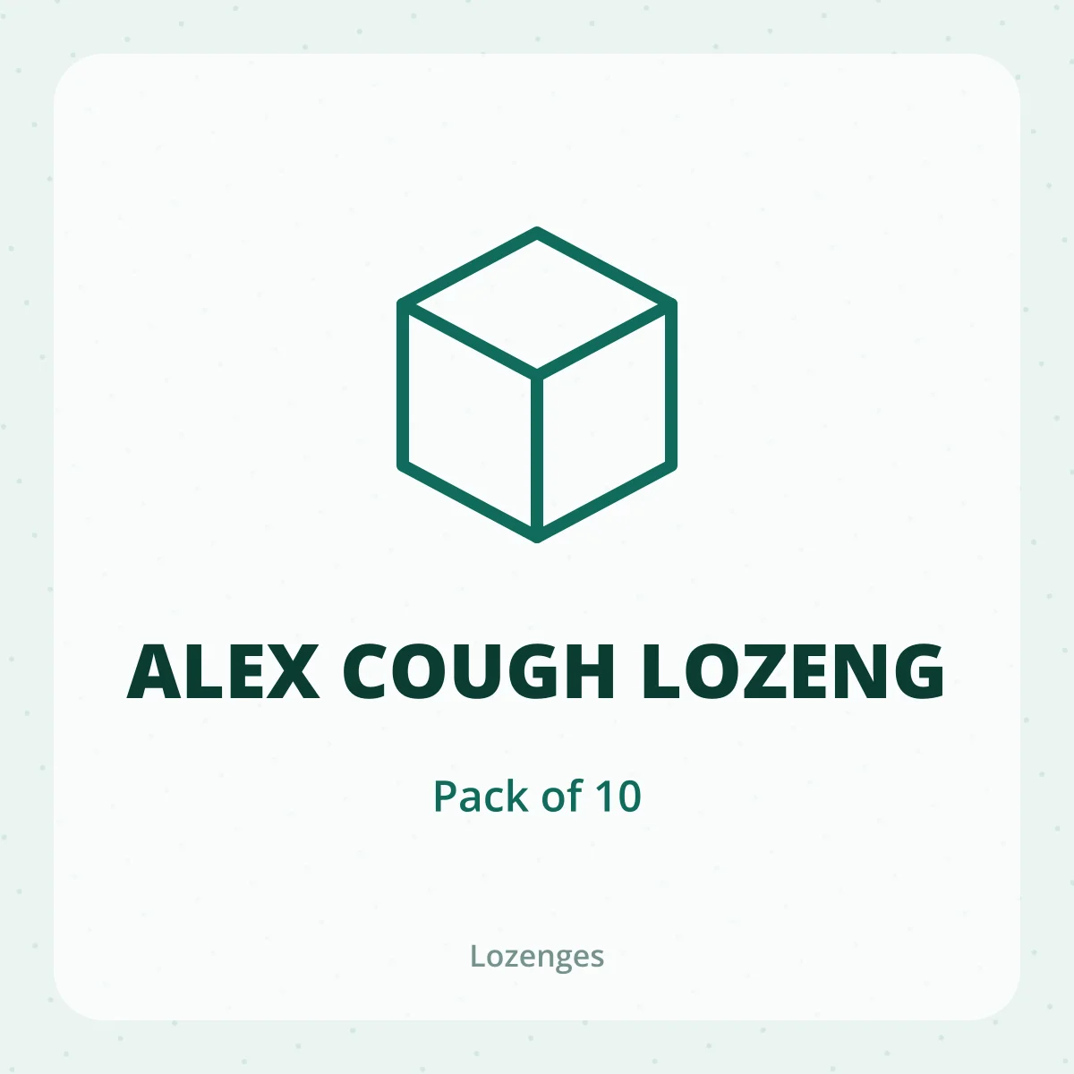 ALEX COUGH LOZENG 1X10