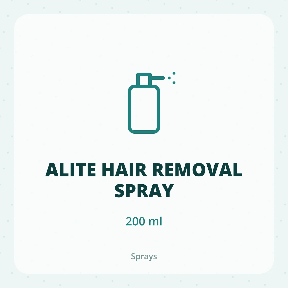 ALITE HAIR REMOVAL SPRAY 1X200ML