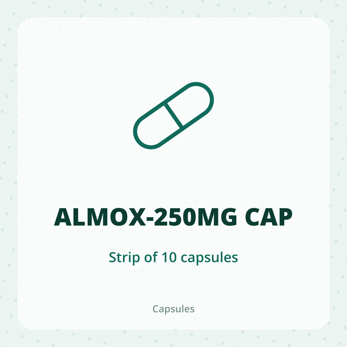 ALMOX-250MG CAP 1X10