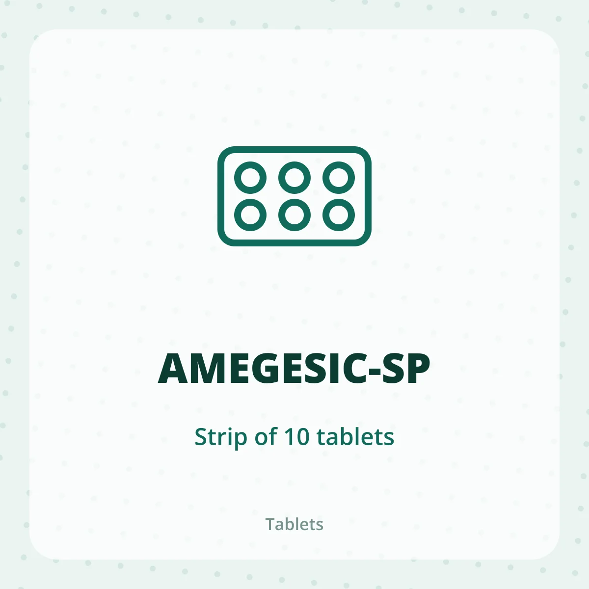 AMEGESIC-SP 1X10