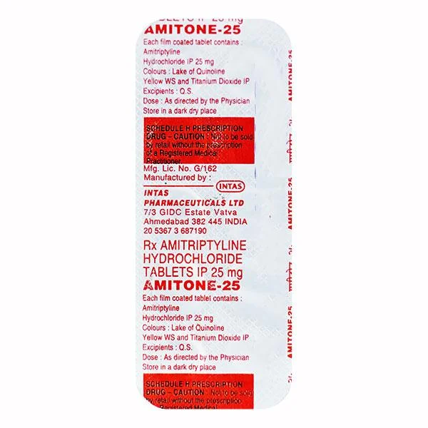 AMITONE-25MG TAB 1X10