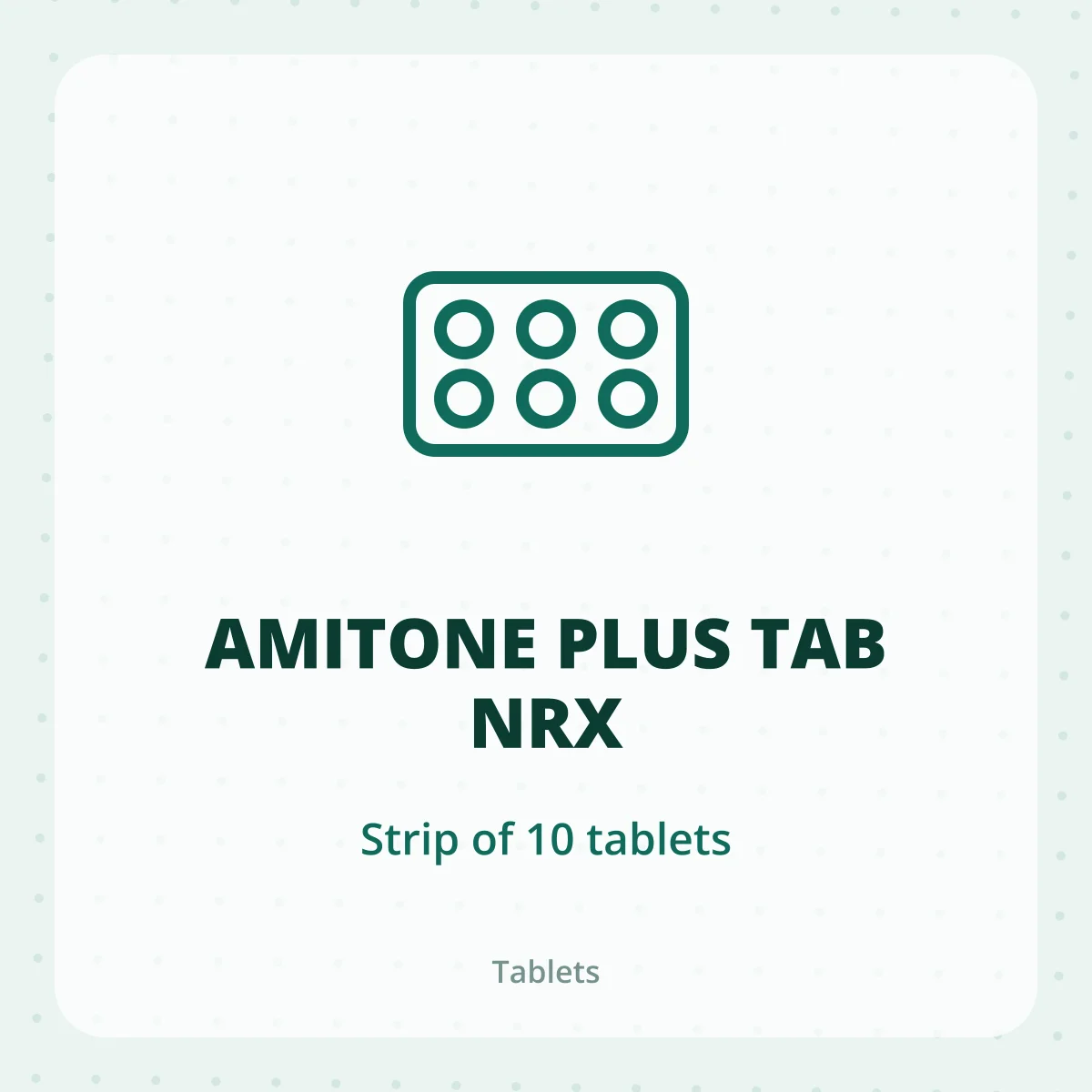AMITONE PLUS TAB NRX 1X10