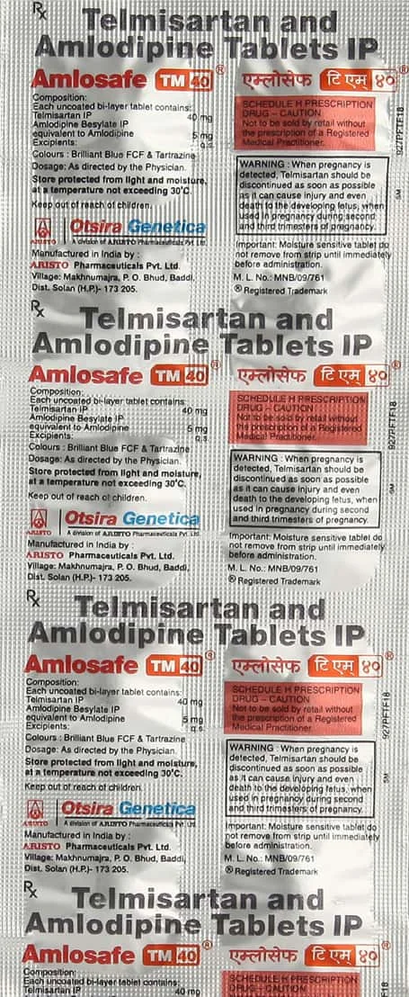 AMLOSAFE-TM 40MG TA 1X10