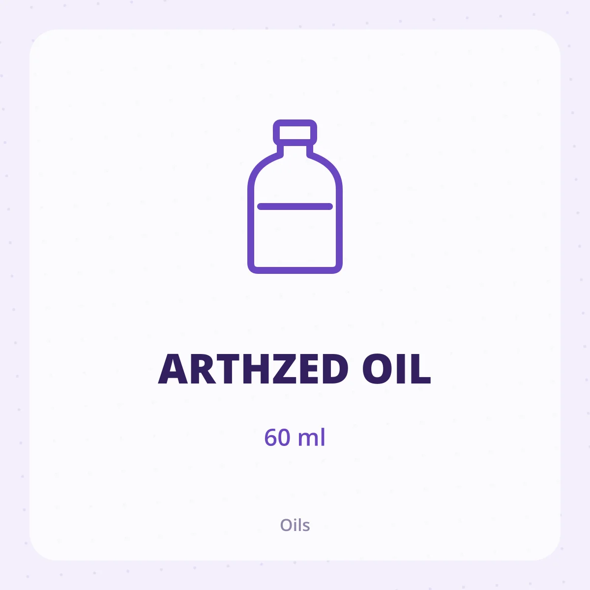 ARTHZED OIL 1*60ML