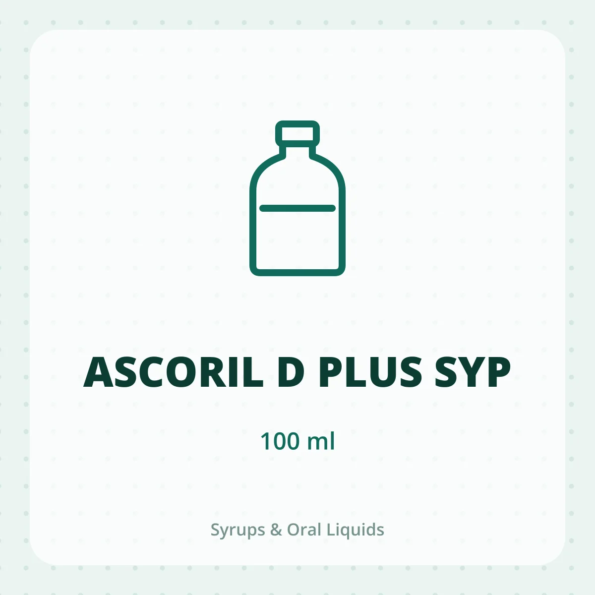 ASCORIL D PLUS SYP 1X100ML