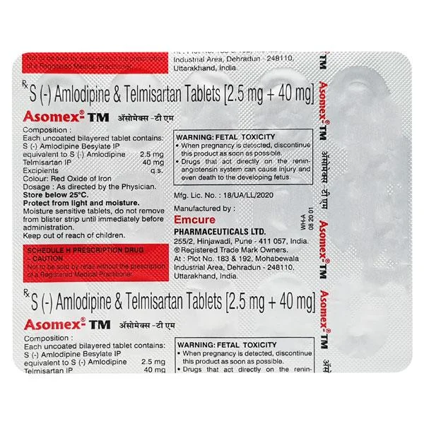 ASOMEX-TM 2.5MG TAB 1X15