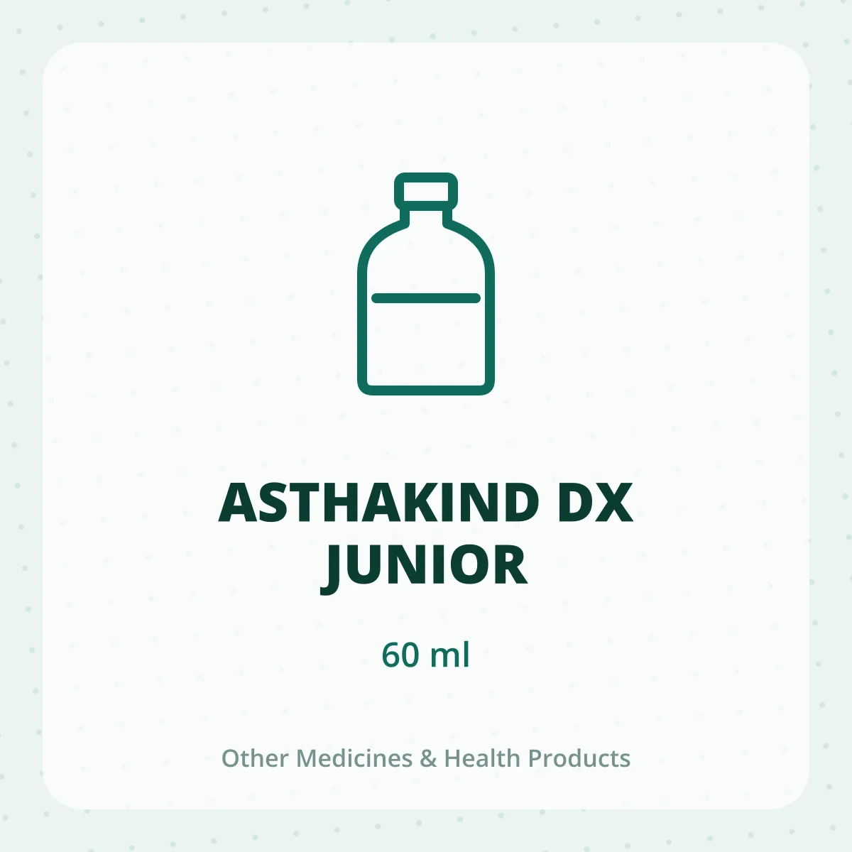 ASTHAKIND DX JUNIOR 1X60ML
