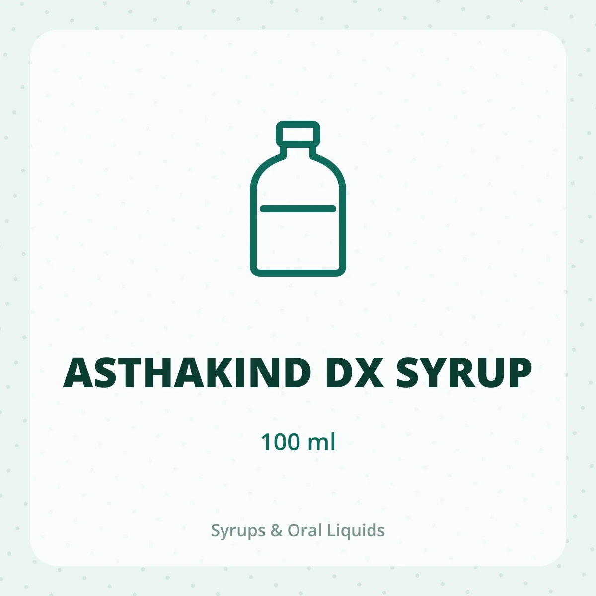 ASTHAKIND DX SYRUP 1X100ML
