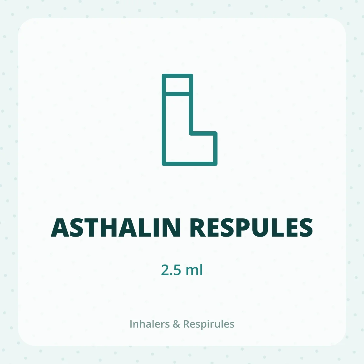 ASTHALIN RESPULES 1X2.5ML