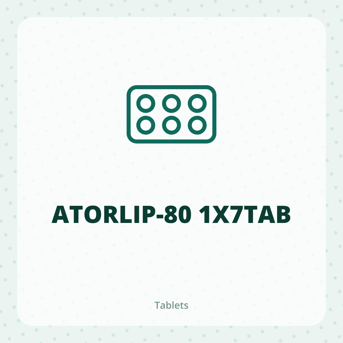 ATORLIP-80 1X7TAB