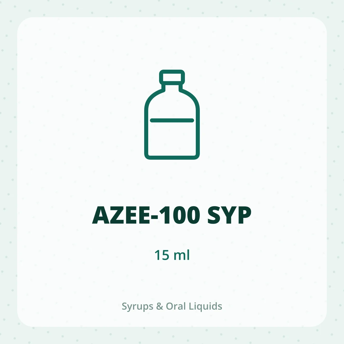AZEE-100 SYP 1X15ML