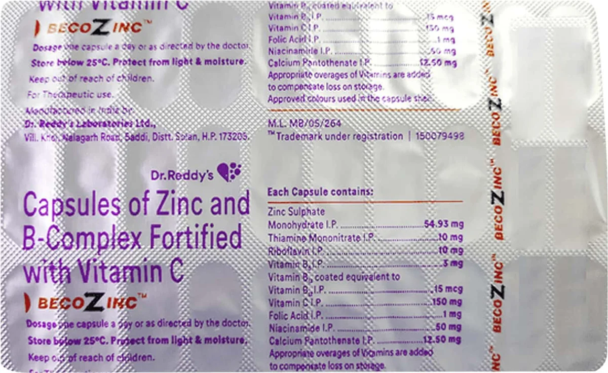 BECOZINC CAP 1X30