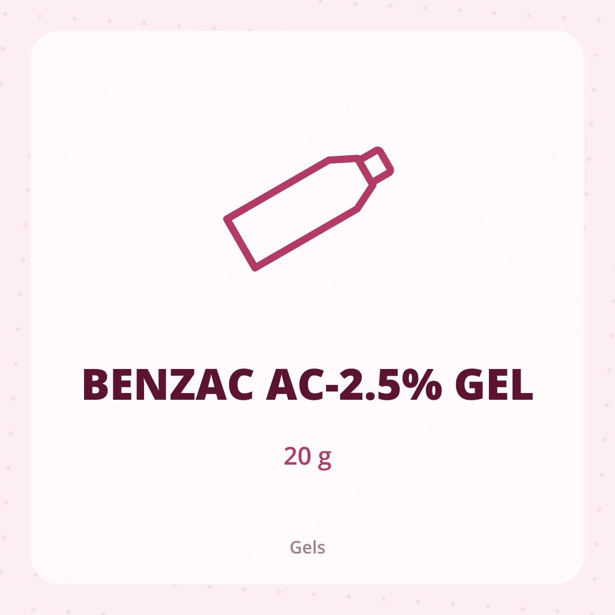 BENZAC AC-2.5% GEL 1X20G