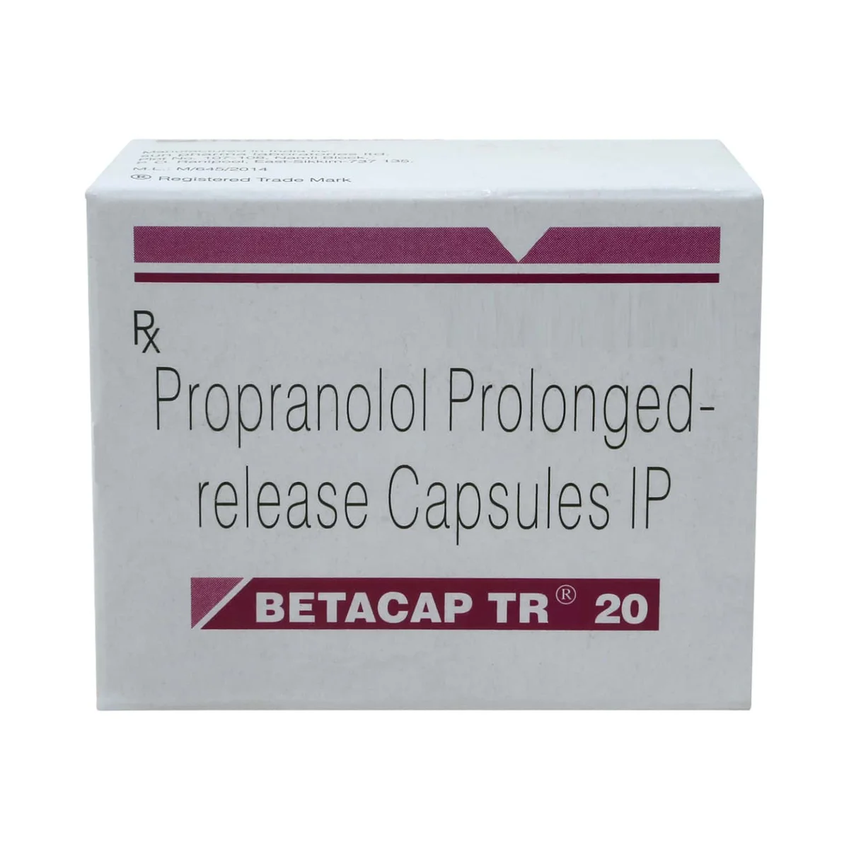 BETACAP-TR 20MG CAP 1X10