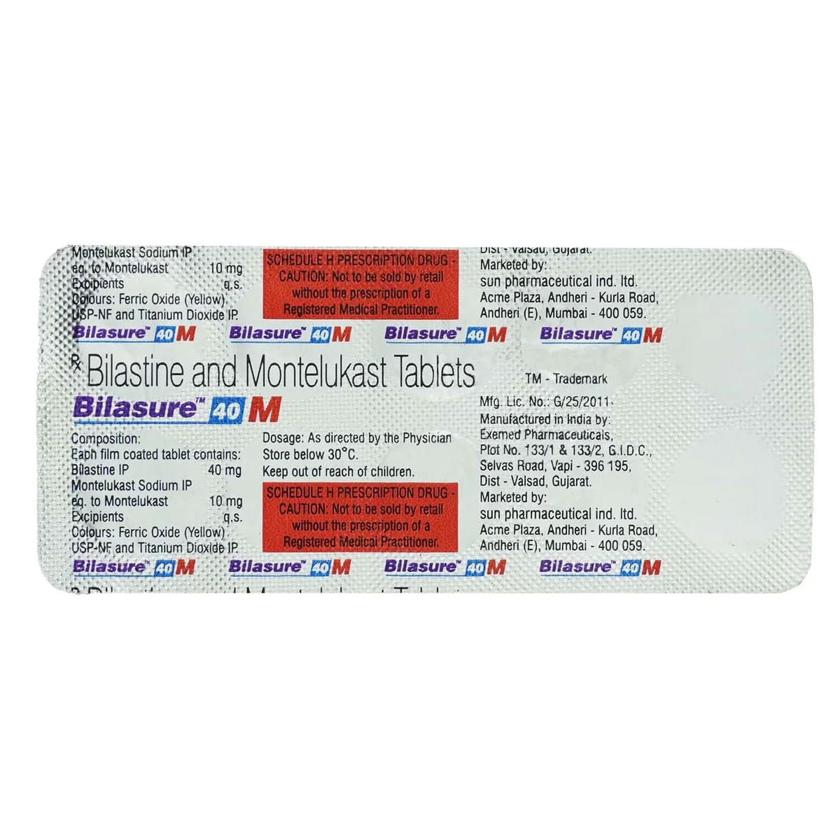 BILASURE 40 M TAB 1X10