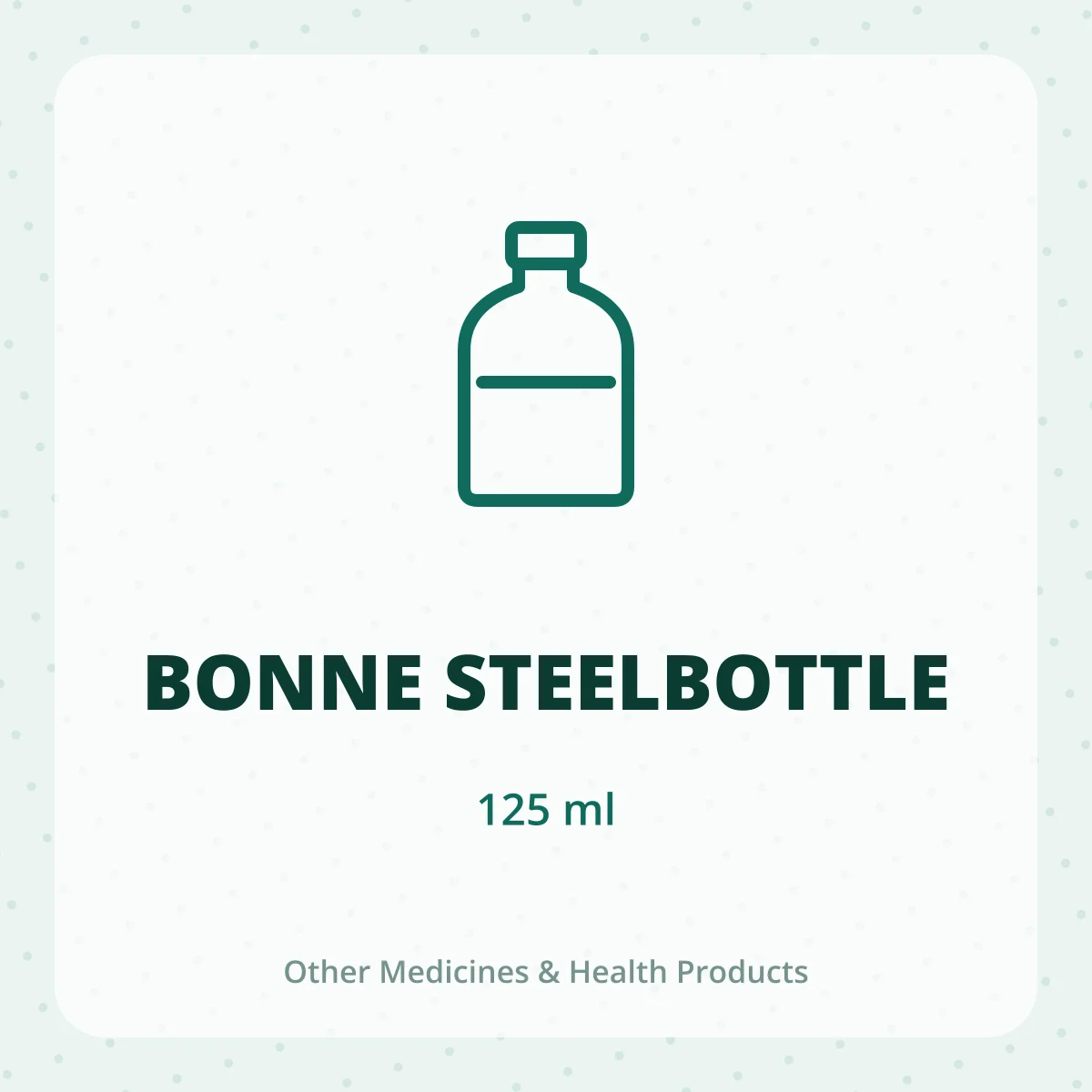 BONNE STEELBOTTLE 1X125ML