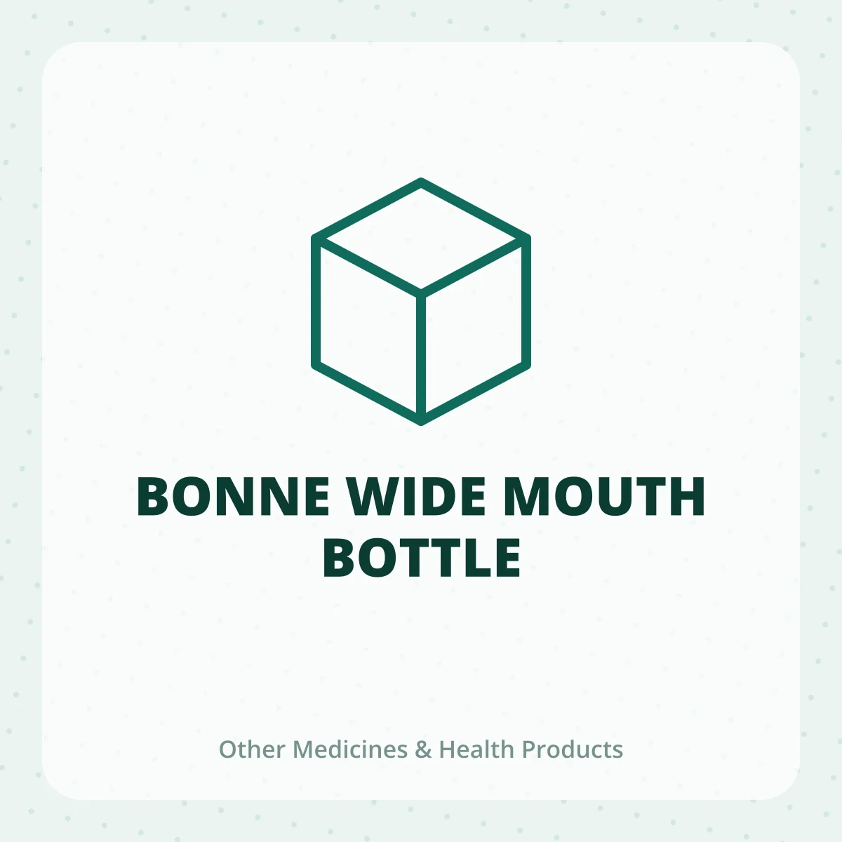 BONNE WIDE MOUTH BOTTLE 1X1
