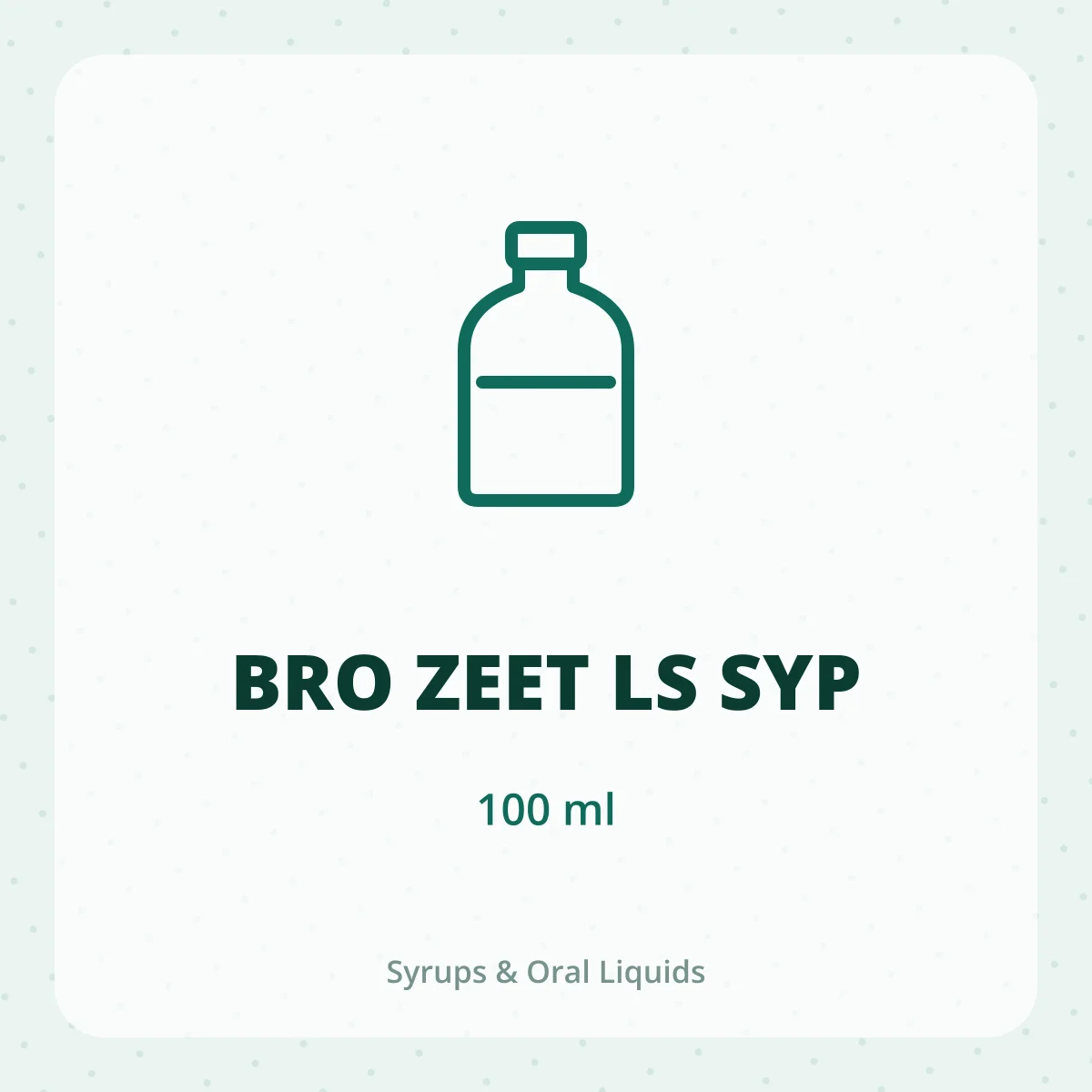 BRO ZEET LS SYP 1X100ML