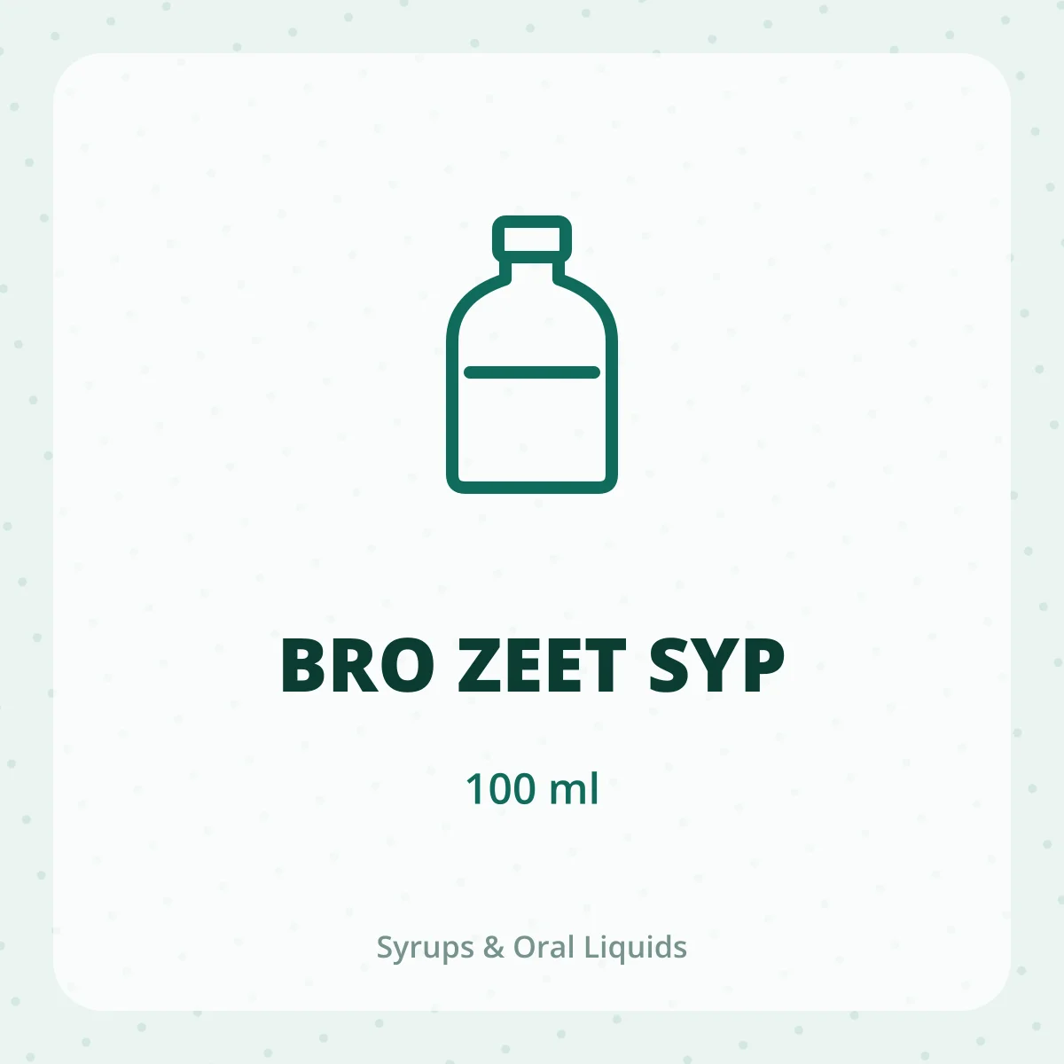 BRO ZEET SYP 1X100ML