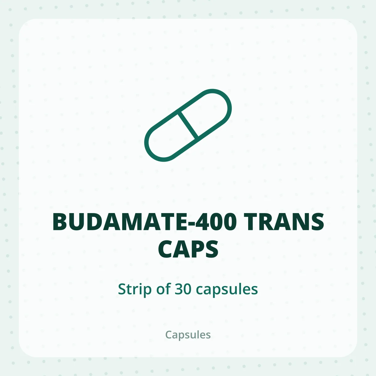 BUDAMATE-400 TRANS CAPS 1X30