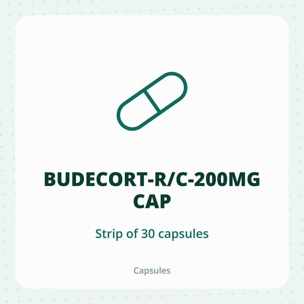 BUDECORT-R/C-200MG CAP 1X30