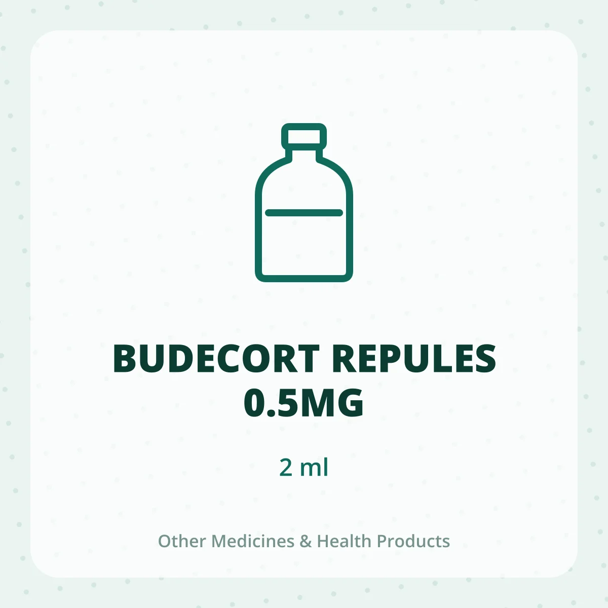 BUDECORT REPULES 0.5MG 1X2ML